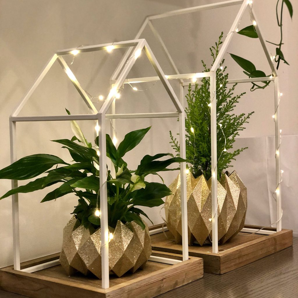 Coprivaso Origami dorato