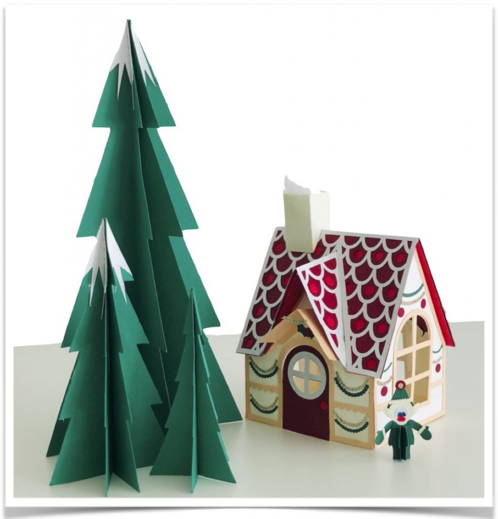 casette di natale con elfi