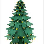 Albero di Natale di carta. Christmas Tree